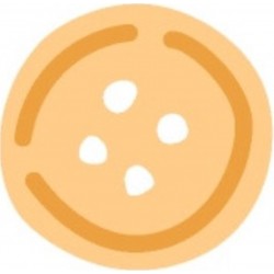 autocollant bouton de couture geant