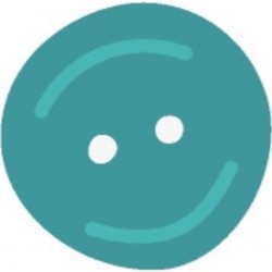 autocollant bouton de couture jaune