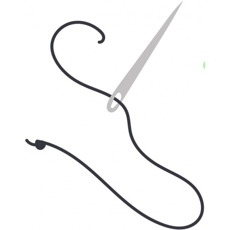 autocollants aiguille avec fil vert