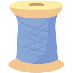 autocollants muraux aiguille fil de couture