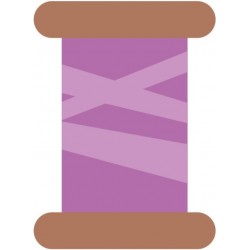 autocollants muraux bobine de fil bleu