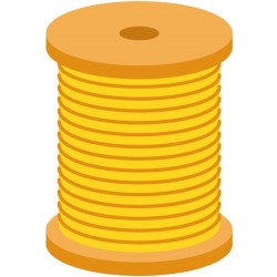 sticker bobine de fil gris