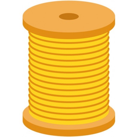 sticker bobine de fil gris