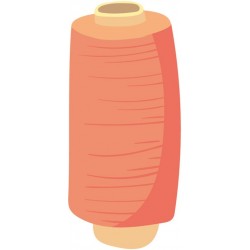 sticker bobine de fil marron