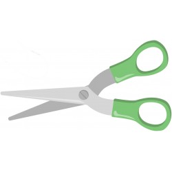 sticker ciseaux couture turquoise