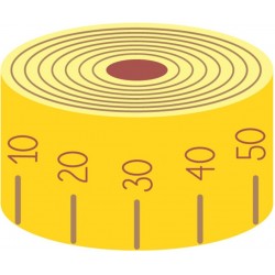 sticker mural metre ruban