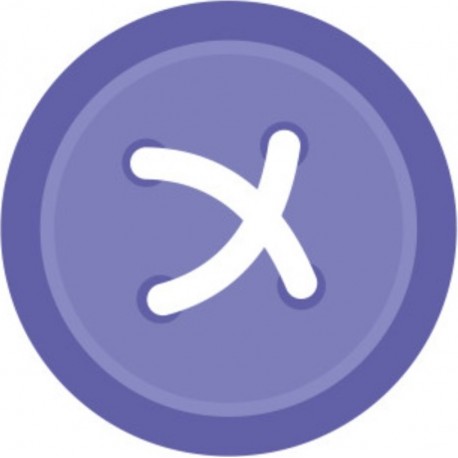 stickers bouton couture vert