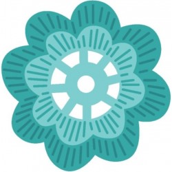 stickers bouton couture violet