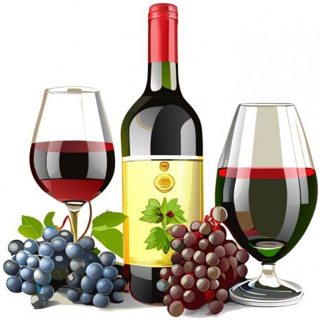 adhesif verre vin