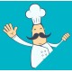 autocollant muraux couverts deco cusine