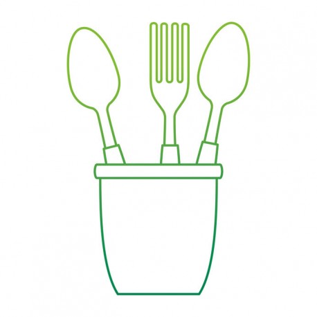 mural sticker vaisselle cuisine