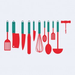 sticker theme cuisine