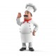 stickers cuisinier rose