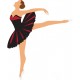 autocollant danseuse ballerine
