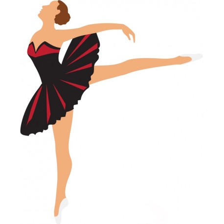autocollant danseuse ballerine