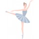 autocollant danseuse chambre fille