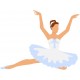 autocollant danseuse classique