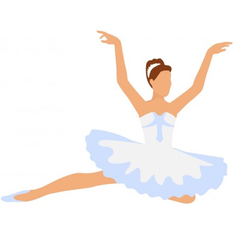autocollant danseuse classique