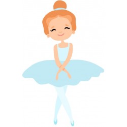 autocollant danseuse classique chambre fille