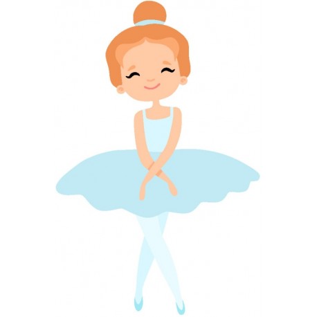autocollant danseuse classique chambre fille