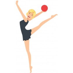 autocollant danseuse enfant