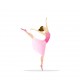 autocollant mural danseuse ballerine