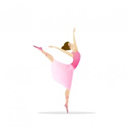 autocollant mural danseuse ballerine