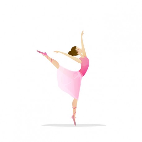 autocollant mural danseuse ballerine