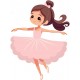 autocollant mural danseuse ballerine decoration