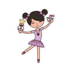 autocollant mural danseuse classique
