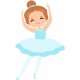 autocollants danse deco fille