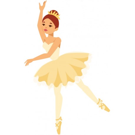 autocollants danseuse chambre fille