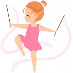 autocollants danseuse decoration