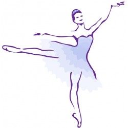 autocollants muraux danse classique chambre fille