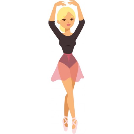 autocollants muraux danseuse