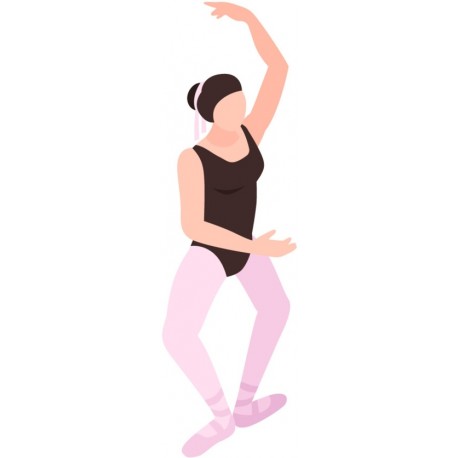 autocollants muraux danseuse classique