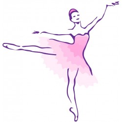 autocollants muraux danseuse classique