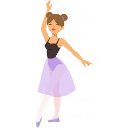 autocollants muraux danseuse classique decoration