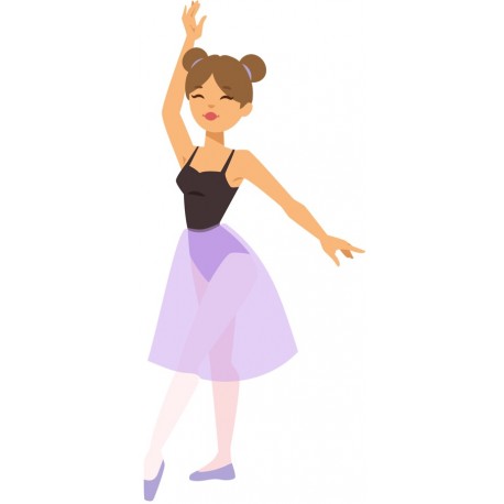 autocollants muraux danseuse classique decoration