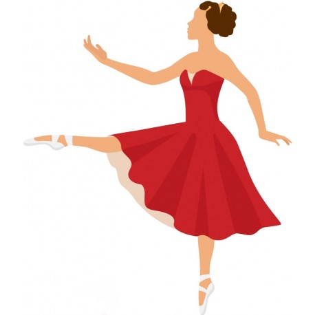 autocollants muraux danseuse decoration