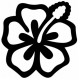 Sticker Hibiscus deco