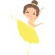 sticker danse classique deco fille