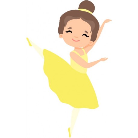 sticker danse classique deco fille