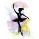 sticker danseuse ballerine chambre fille