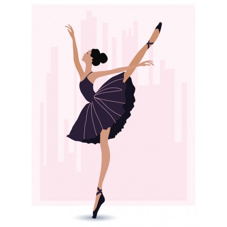 sticker danseuse ballerine deco fille