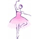 sticker danseuse ballerine decoration