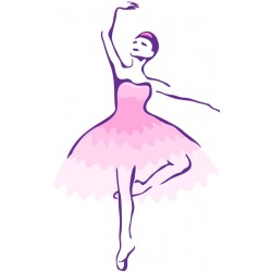sticker danseuse ballerine decoration