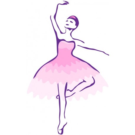 sticker danseuse ballerine decoration