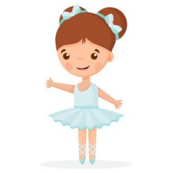 sticker danseuse decoration