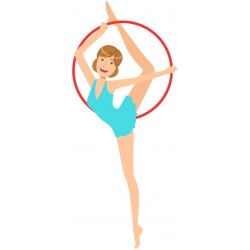 sticker danseuse etoile deco fille